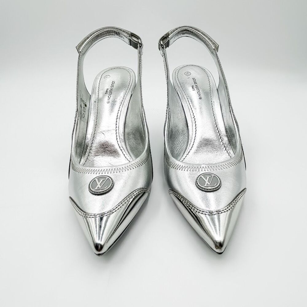 Louis Vuitton LV Monogram Archlight Heels Slingback Pumps EU 37 US 7 - Picture 3 of 16